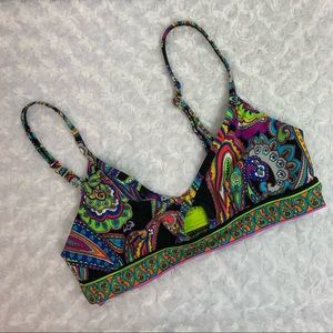 Trina Turk Paisley Bikini Swim Top